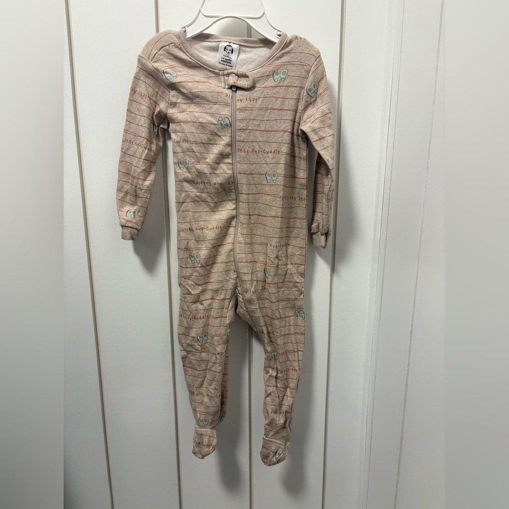 ⭐️5/$30 Gerber Avacado Striped One Piece Pyjamas